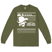 Army Green alan jackson ugly christmas [tb] Long Sleeve Tee - linhVisuals