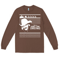 Chestnut alan jackson ugly christmas [tb] Long Sleeve Tee - linhVisuals