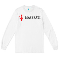 White masearti car essential Long Sleeve Tee - linhVisuals