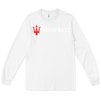 White masearti car essential Long Sleeve Tee - linhVisuals