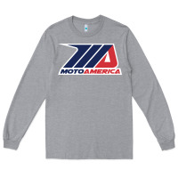Heather Grey motoamerica Long Sleeve Tee - linhVisuals