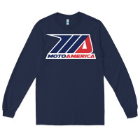 Navy motoamerica Long Sleeve Tee - linhVisuals