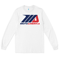 White motoamerica Long Sleeve Tee - linhVisuals