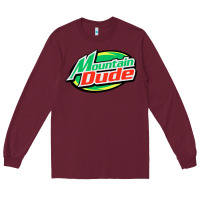 Burgundy #mountain dude Long Sleeve Tee - linhVisuals