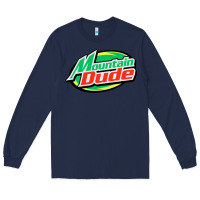Navy #mountain dude Long Sleeve Tee - linhVisuals