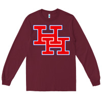 Burgundy herbert hoover high school (west virginia) Long Sleeve Tee - linhVisuals