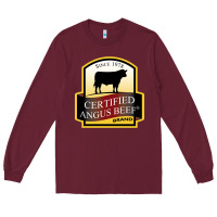 Burgundy angus beef Long Sleeve Tee - linhVisuals