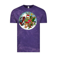 Cloud Purple Joy gingerbread Vintage Tee - FaDigitalArtStudio