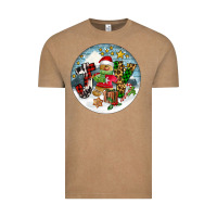Vintage Coffee Joy gingerbread Vintage Tee - FaDigitalArtStudio