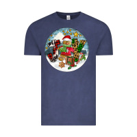 Vintage Denim Joy gingerbread Vintage Tee - FaDigitalArtStudio