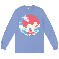 Colony Blue bedlington terrier t  shirt bedlington terrier gifts   ocean waves sur Long Sleeve Tee - linhVisuals