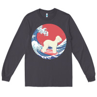Bedlington Terrier T  Shirt Bedlington Terrier Gifts   Ocean Waves Sur Long Sleeve Tee | Teevron