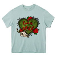 Arona love is wild with bullskull olivia Heavy Core Tee - OliviaCreatesArt