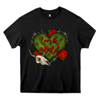 Black love is wild with bullskull olivia Heavy Core Tee - OliviaCreatesArt