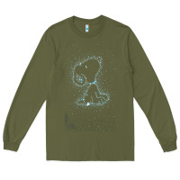 Army Green s.n.o.o.p.y stars Long Sleeve Tee - linhVisuals
