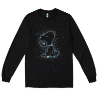 Black s.n.o.o.p.y stars Long Sleeve Tee - linhVisuals