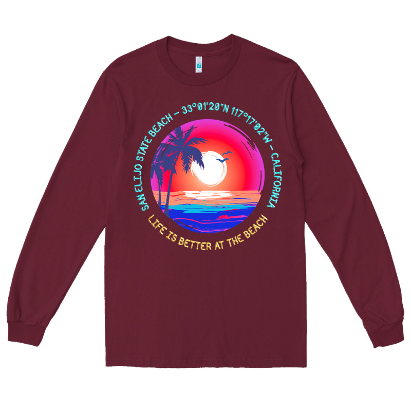 San Elijo State Beach T  Shirt San Elijo State Beach, Encinitas, Calif Long Sleeve Tee by linhVisuals | Teevron