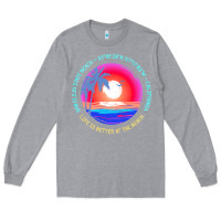 Heather Grey san elijo state beach t  shirt san elijo state beach, encinitas, calif Long Sleeve Tee - linhVisuals
