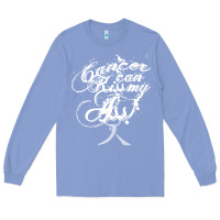 Colony Blue brain cancer t  shirt cancer can kiss my ass! brain ( gray ribbon) t Long Sleeve Tee - linhVisuals