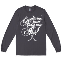 Smoke brain cancer t  shirt cancer can kiss my ass! brain ( gray ribbon) t Long Sleeve Tee - linhVisuals