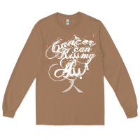 Toasted Coconut brain cancer t  shirt cancer can kiss my ass! brain ( gray ribbon) t Long Sleeve Tee - linhVisuals