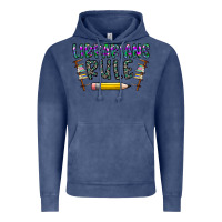Vintage Denim librarians rule Vintage Hoodie - CowhideDigitalArt