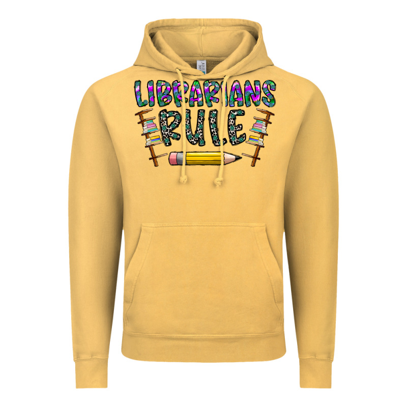 Librarians Rule Vintage Hoodie by CowhideDigitalArt | Teevron