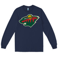 Navy the-minnesota-wild-pen Long Sleeve Tee - linhVisuals