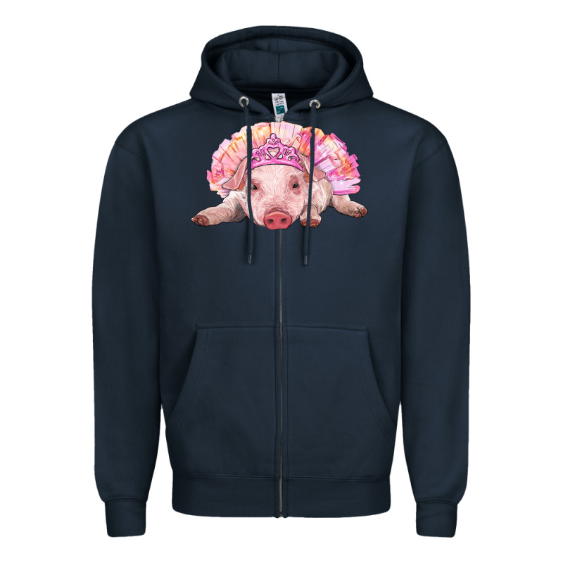 Balerina Baby Pig With Tutu Zipper Hoodie by RanaPortraitStore | Teevron