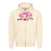 Sandshell balerina baby pig with tutu Zipper Hoodie - RanaPortraitStore