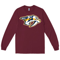 Burgundy the-nashville-predators-pen Long Sleeve Tee - linhVisuals