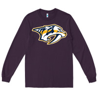 Plum the-nashville-predators-pen Long Sleeve Tee - linhVisuals