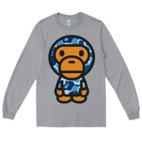 Heather Grey baby milo bape camo Long Sleeve Tee - linhVisuals