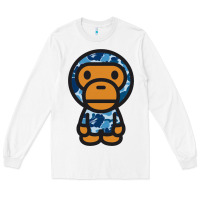 White baby milo bape camo Long Sleeve Tee - linhVisuals