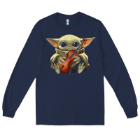 Baby Yoda Hug Violin [tb] Long Sleeve Tee | Teevron