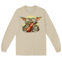 Mushroom baby yoda hug violin [tb] Long Sleeve Tee - linhVisuals