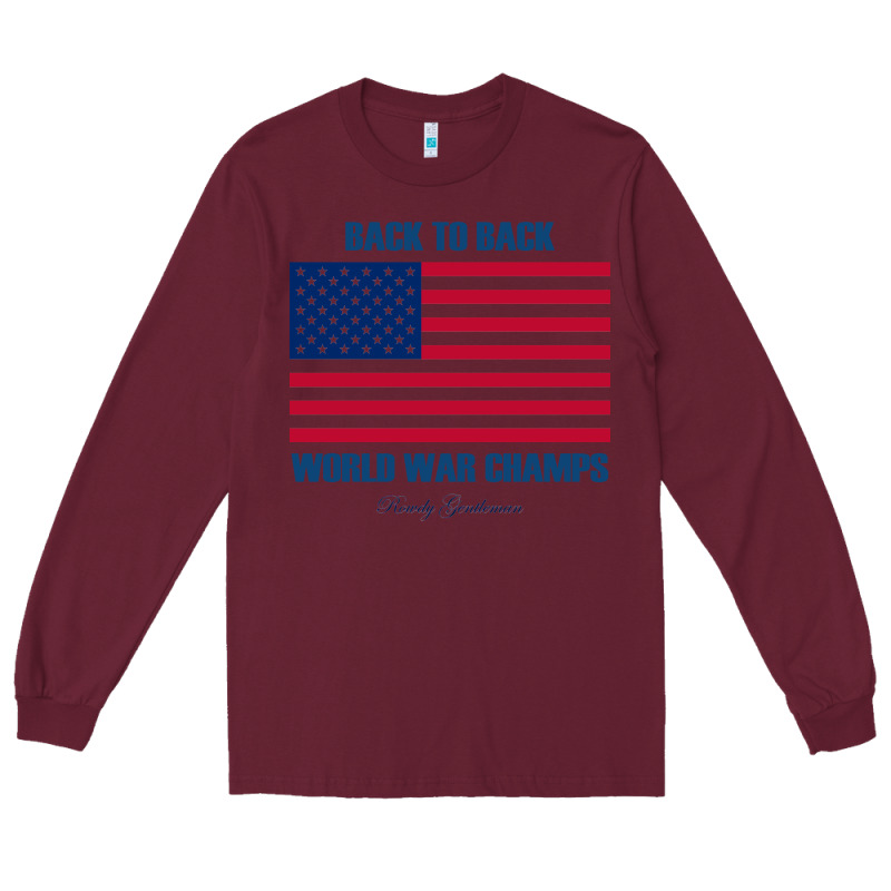 Back To Back World War Champs Back [tw] Long Sleeve Tee by linhVisuals | Teevron