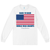 White back to back world war champs back [tw] Long Sleeve Tee - linhVisuals