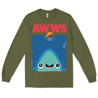 Army Green awws Long Sleeve Tee - linhVisuals