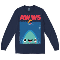 Navy awws Long Sleeve Tee - linhVisuals