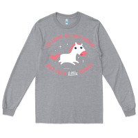 Heather Grey i'm a little horse Long Sleeve Tee - linhVisuals
