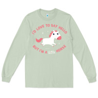 Matcha i'm a little horse Long Sleeve Tee - linhVisuals