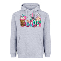 Heather Grey nail hustler coffee cups Heavyweight Hoodie - Jasminsmagicworld