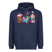 Navy nail hustler coffee cups Heavyweight Hoodie - Jasminsmagicworld