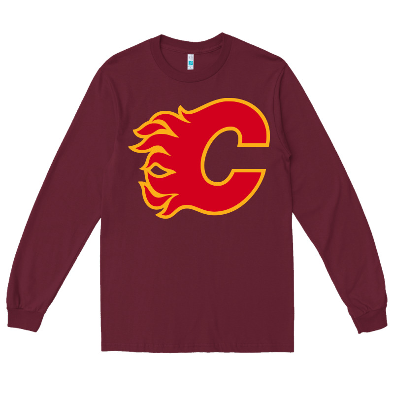 The-flames-calgary-sports Long Sleeve Tee by linhVisuals | Teevron