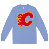 Colony Blue the-flames-calgary-sports Long Sleeve Tee - linhVisuals