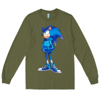Army Green Söniĉ Kids Long Sleeve Tee - linhVisuals