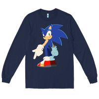 Navy Söniĉ Kids Long Sleeve Tee - linhVisuals