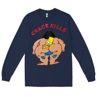 Navy bart crack kills Long Sleeve Tee - linhVisuals