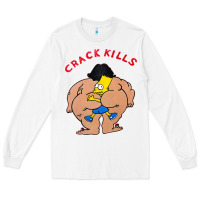 White bart crack kills Long Sleeve Tee - linhVisuals